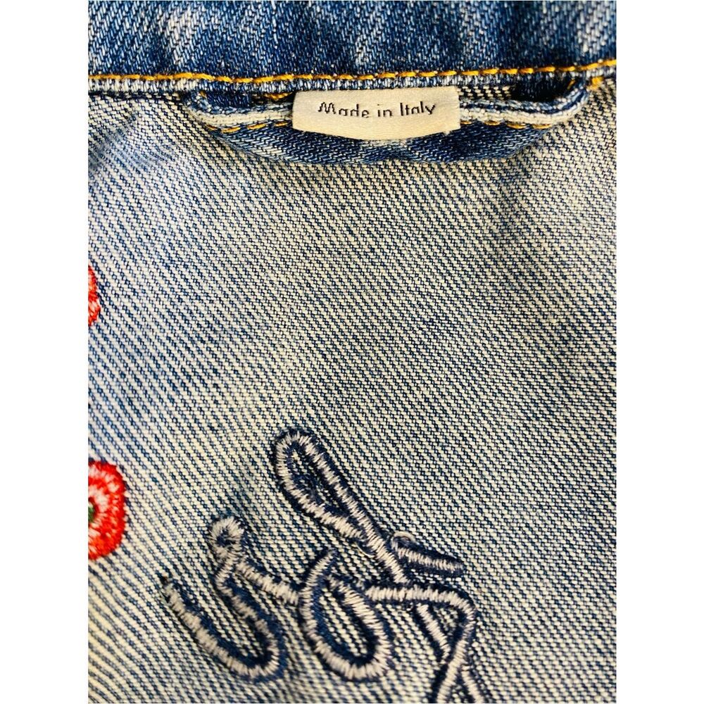 Gucci California Embroidered GG Denim Jacket Size Small - Picture 8 of 17